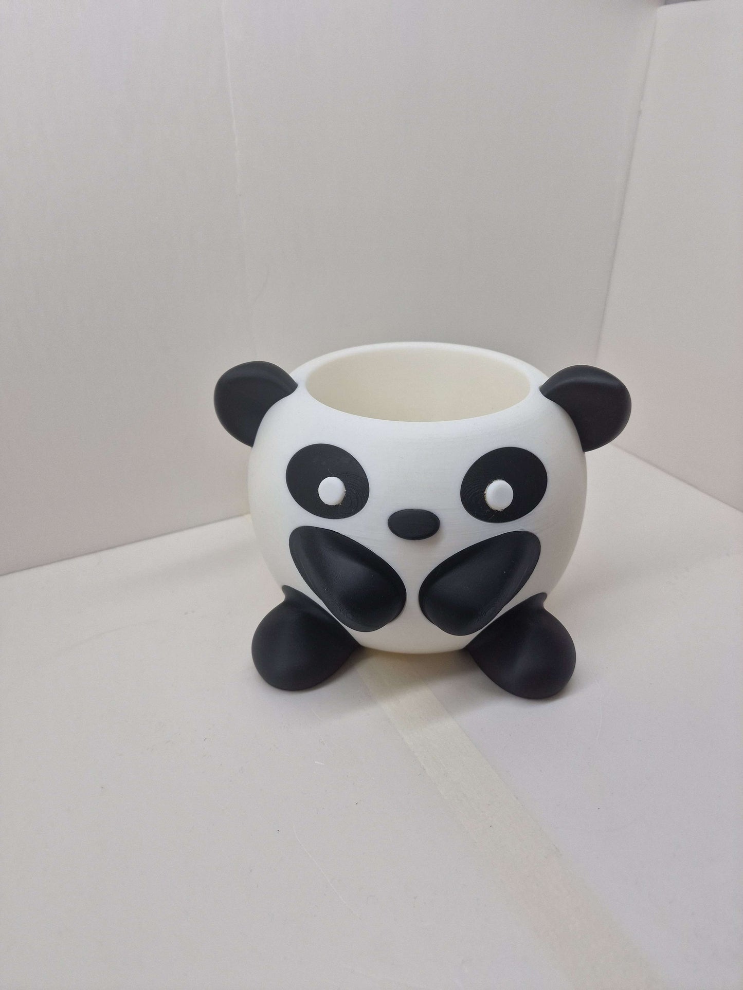 Panda Plant Pot β 3D Printed Succulent Planter | Cute Desk & Shelf Decor | Gift for Plant Lovers