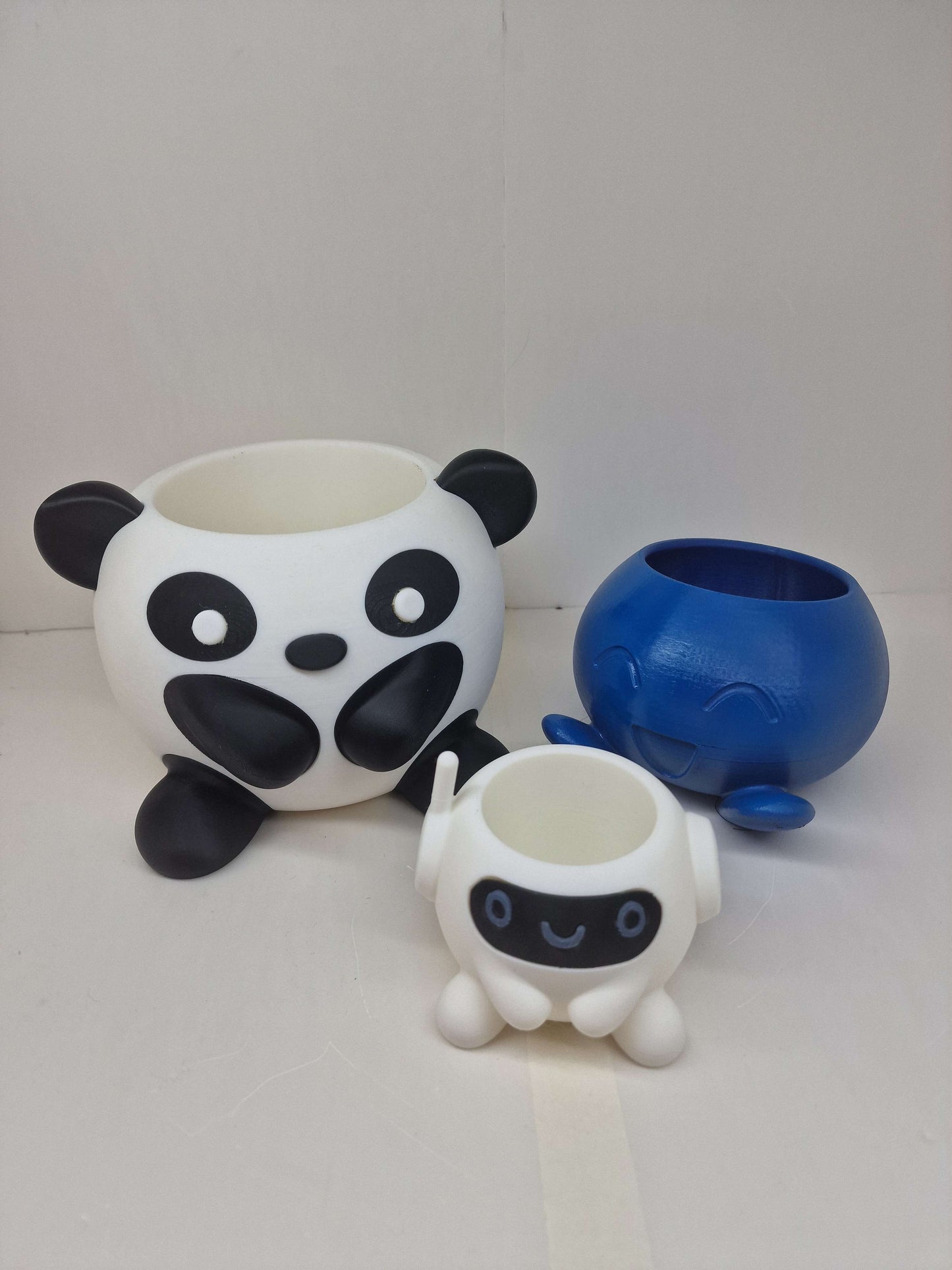 Panda Plant Pot β 3D Printed Succulent Planter | Cute Desk & Shelf Decor | Gift for Plant Lovers