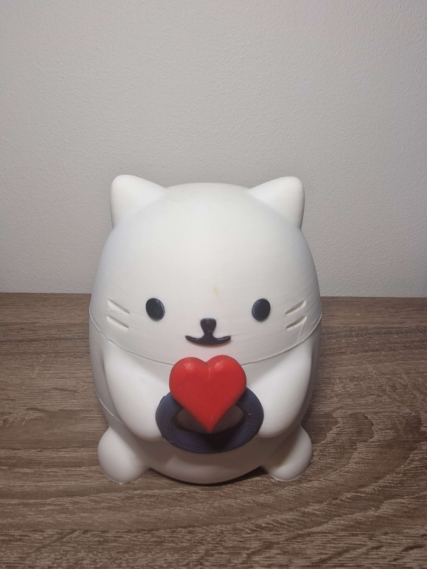 Handcrafted Cat Jewellery Box – Eco-Friendly PLA Trinket Storage with Velvet Lining