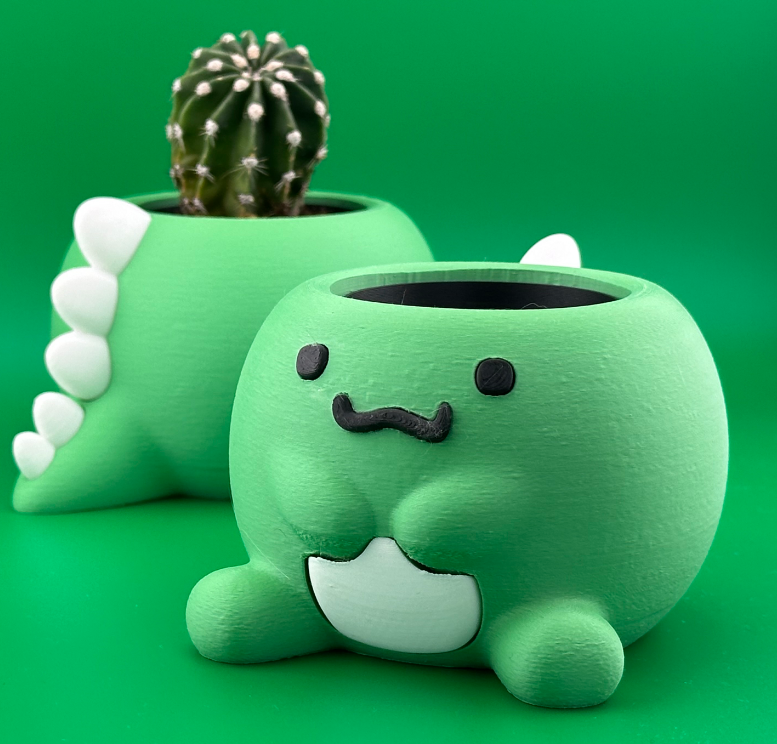 Dinosaur Succulent Planter Pot β Cute Eco-Friendly PLA Indoor Plant Pot for Home & Desk UK