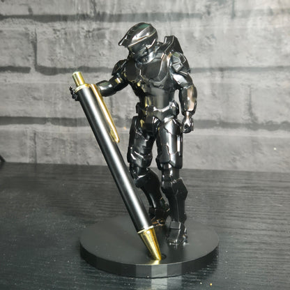 Halo Master Chief Pen Holder | Gamer Desk Ornament | Sci-Fi Office Decor | Gift for Halo Fans | Desk Organizer