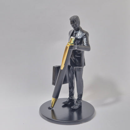 Half-Life G-Man Pen Holder | Creepy Desk Organizer | Gamer Office Decor | Sci-Fi Gift for Half-Life Fans | Gman
