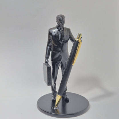 Half-Life G-Man Pen Holder | Creepy Desk Organizer | Gamer Office Decor | Sci-Fi Gift for Half-Life Fans | Gman
