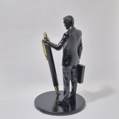 Half-Life G-Man Pen Holder | Creepy Desk Organizer | Gamer Office Decor | Sci-Fi Gift for Half-Life Fans | Gman
