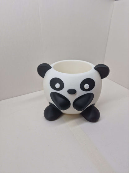 Panda Plant Pot – 3D Printed Succulent Planter | Cute Desk & Shelf Decor | Gift for Plant Lovers