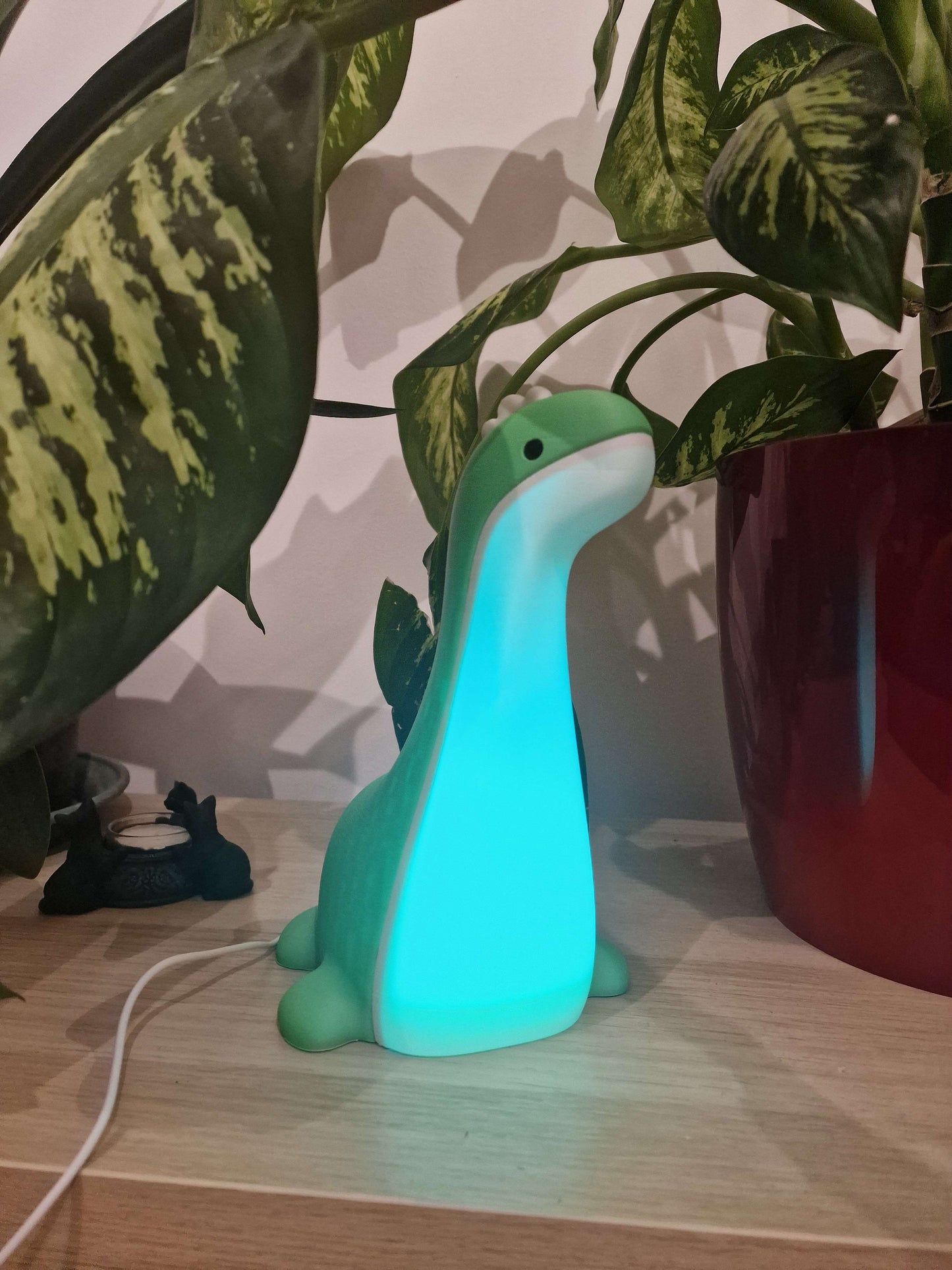 Cute Dinosaur Lamp - Kids Room Decor | Personalised LED Night Light | Gift for Dinosaur Lover | Nursery Lamp | Birthday Gift