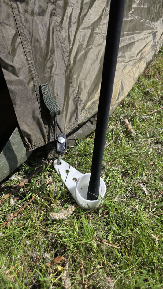 Tackle rod Butt Cup Rod support Rod retention Rod rest Carp Fishing (Glow in the dark)