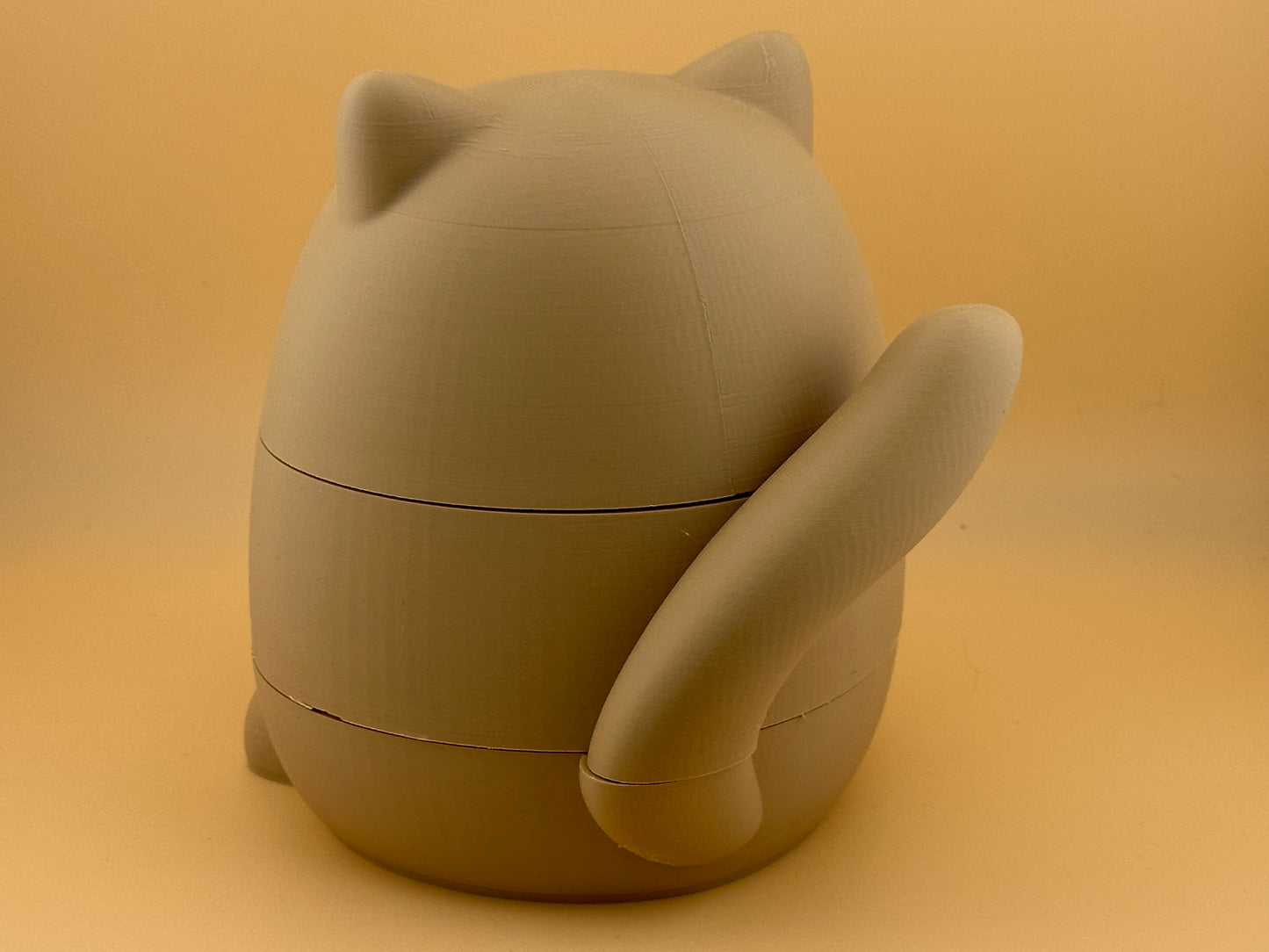 Handcrafted Cat Jewellery Box – Eco-Friendly PLA Trinket Storage with Velvet Lining