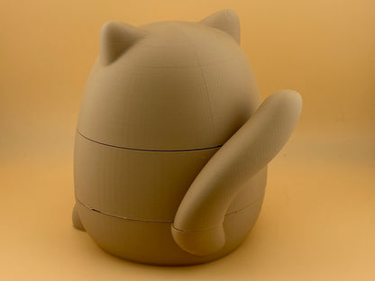 Handcrafted Cat Jewellery Box – Eco-Friendly PLA Trinket Storage with Velvet Lining
