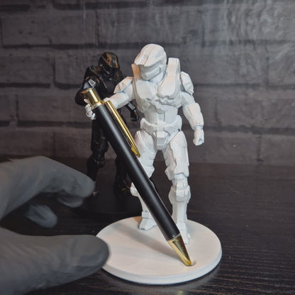 Halo Master Chief Pen Holder | Gamer Desk Ornament | Sci-Fi Office Decor | Gift for Halo Fans | Desk Organizer