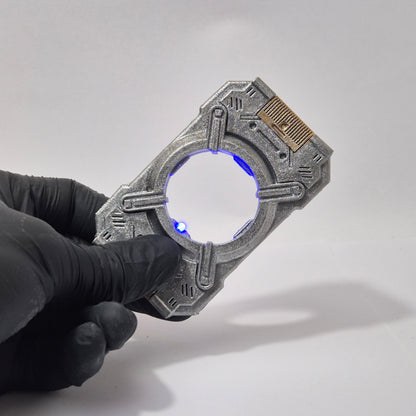 Halo Cortana Chip Replica with LED Light | 3D Printed Masterpiece for Gamers and Collectors